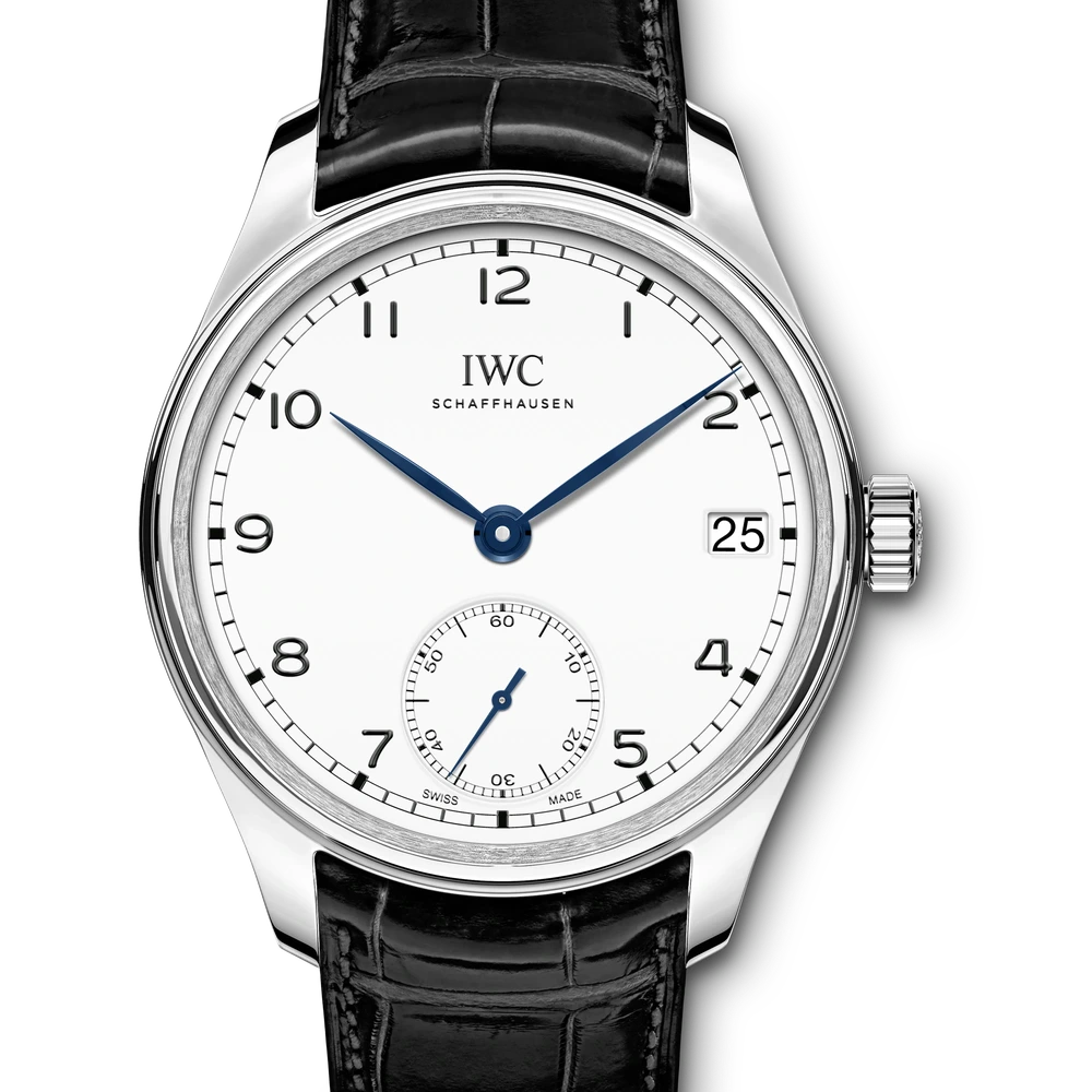 IWC Portugieser Hand-Wound Eight Days Edition "150 Years", Stainless steel