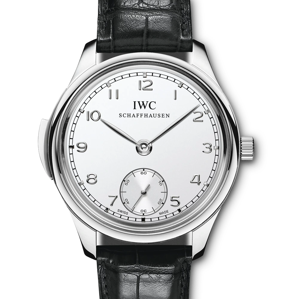 IWC Portugieser Minute Repeater, Platinum, silver plated dial