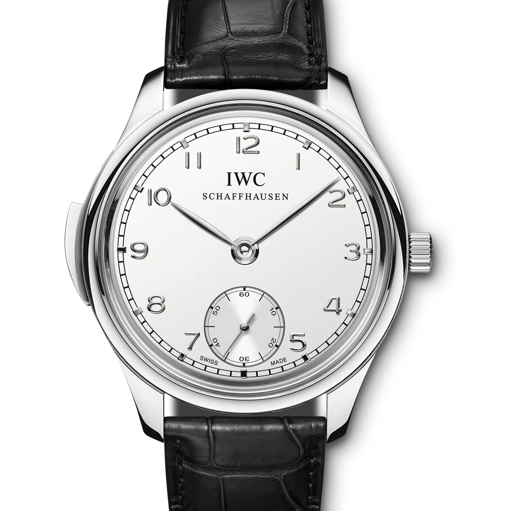 IWC Portugieser Minute Repeater, Platinum, silver plated dial