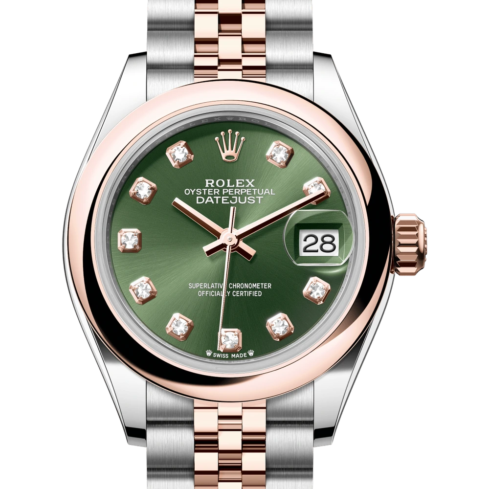 Rolex Lady-Datejust Oyster, 28 mm, Oystersteel and Everose gold Reference 279161