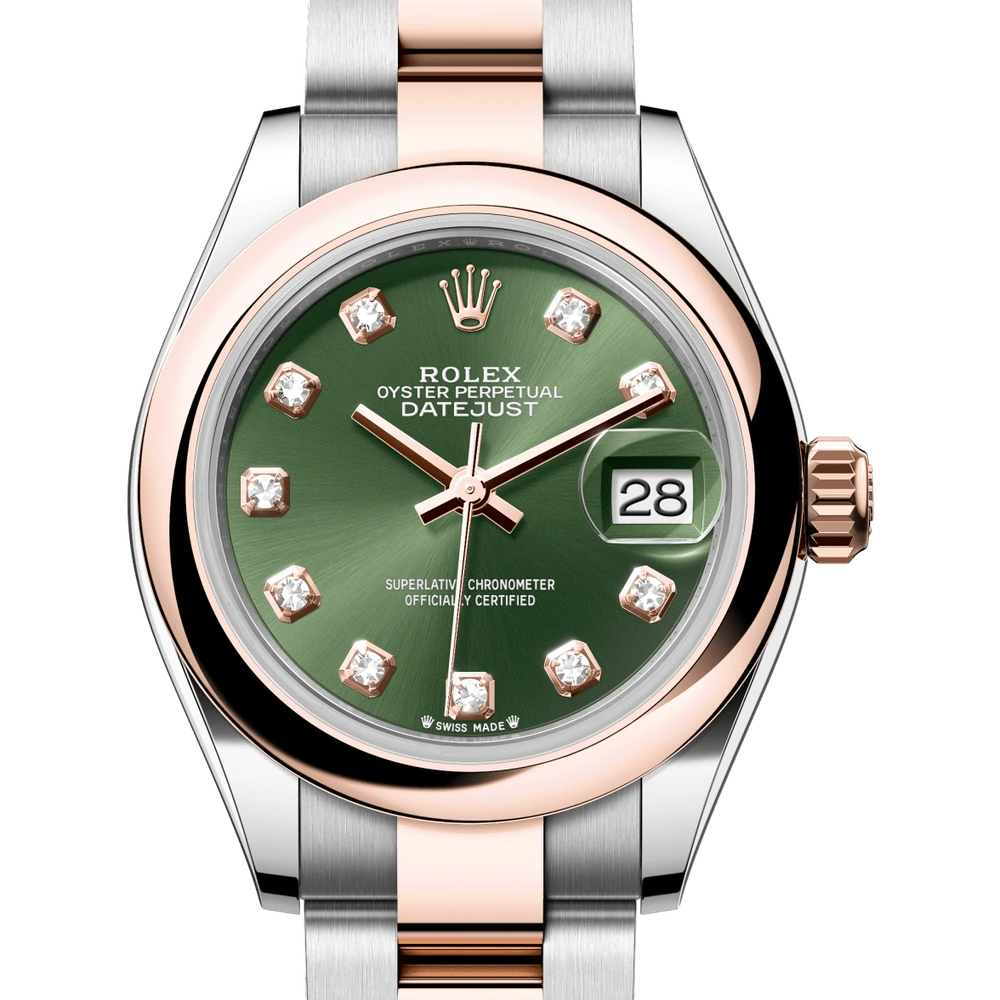 Rolex Lady-Datejust Oyster, 28 mm, Oystersteel and Everose gold Reference 279161