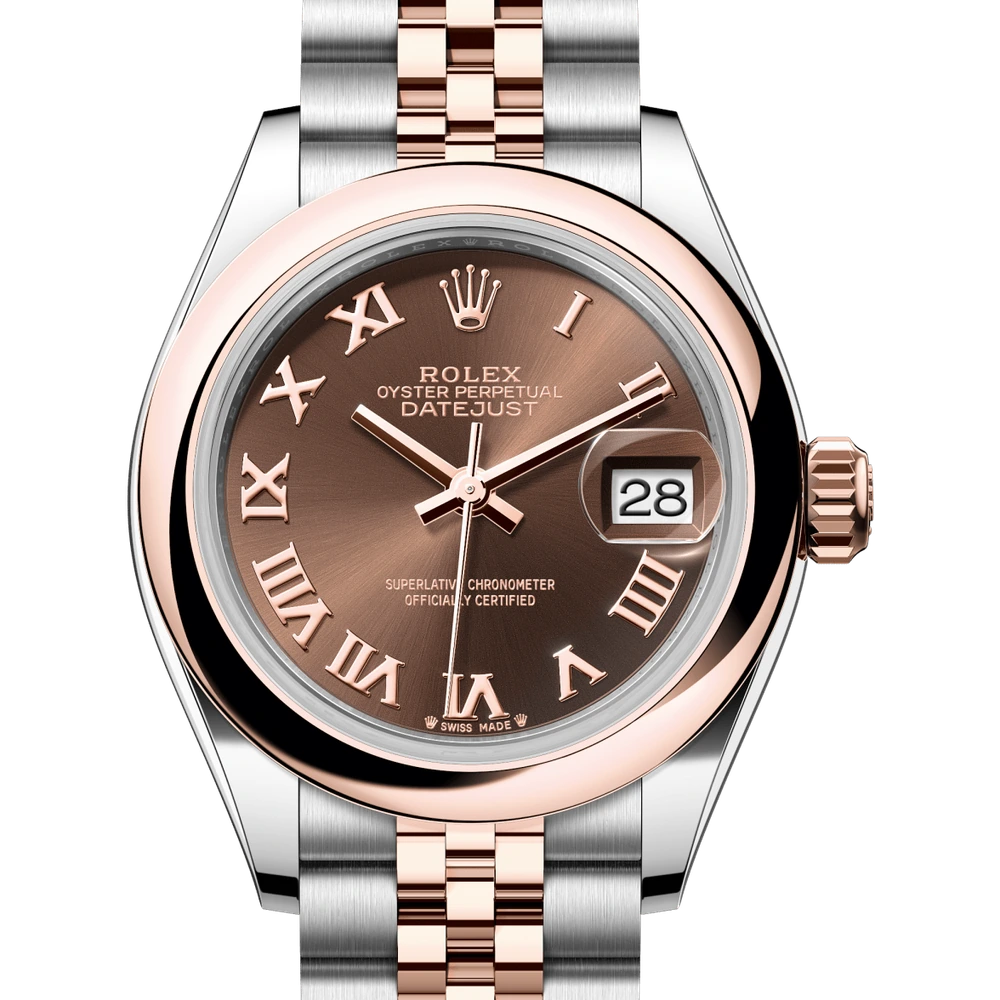 Rolex Lady-Datejust Oyster, 28 mm, Oystersteel and Everose gold Reference 279161