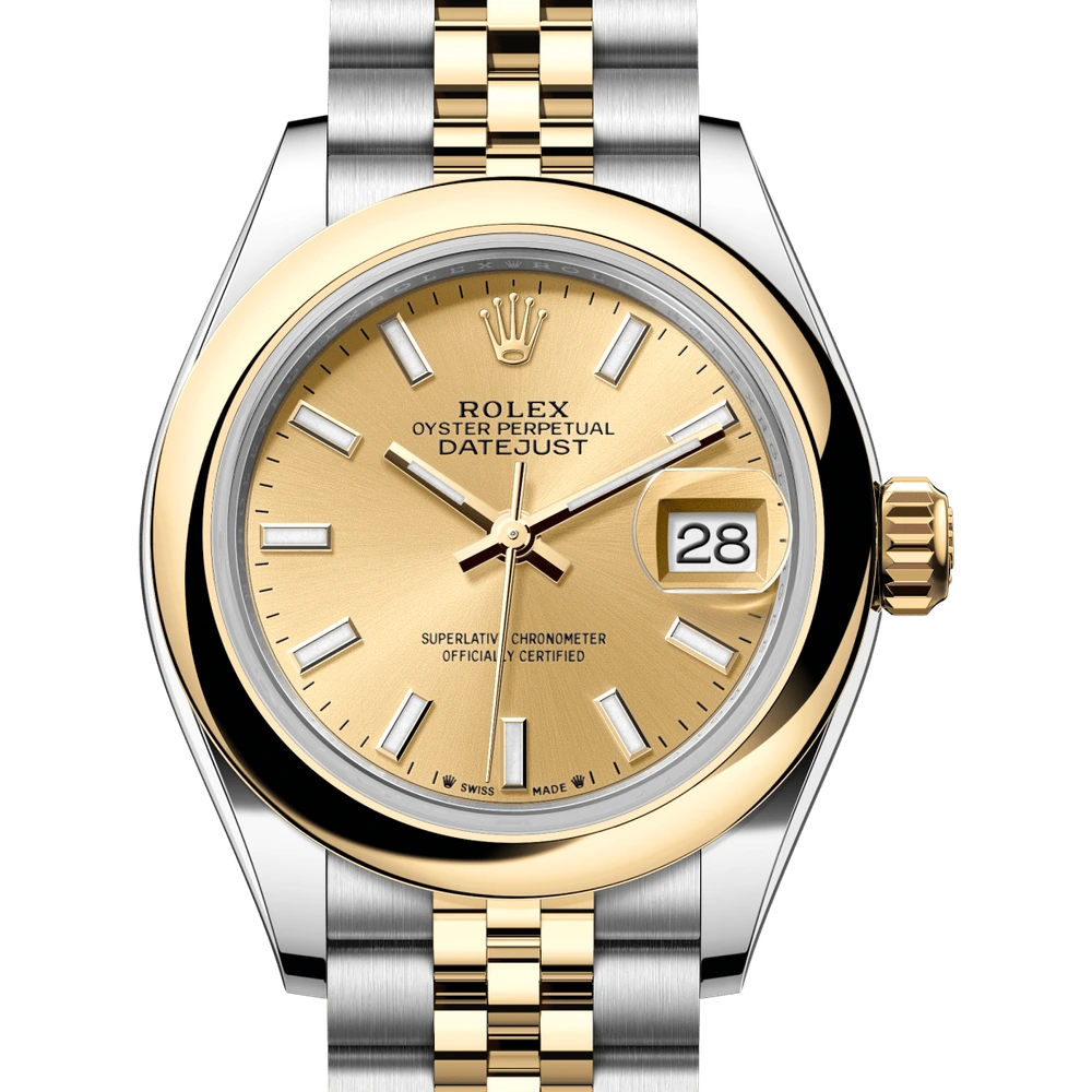 Rolex Lady-Datejust Oyster, 28 mm, Oystersteel and yellow gold Reference 279163