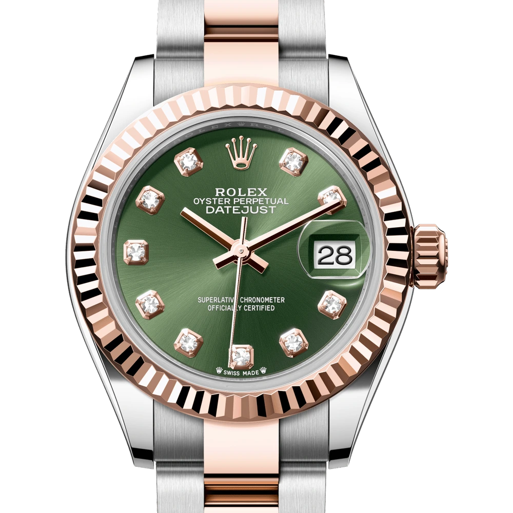 Rolex Lady-Datejust Oyster, 28 mm, Oystersteel and Everose gold Reference 279171