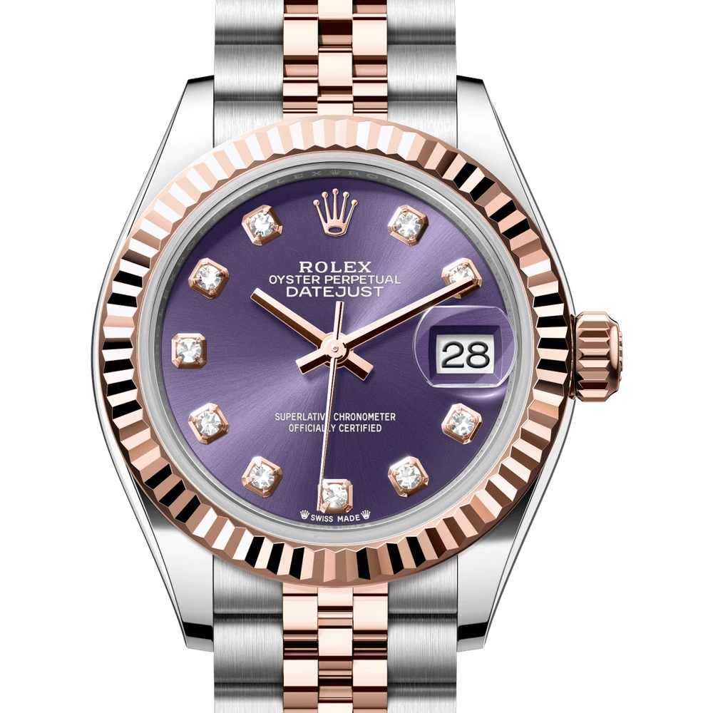 Rolex Lady-Datejust Oyster, 28 mm, Oystersteel and Everose gold Reference 279171