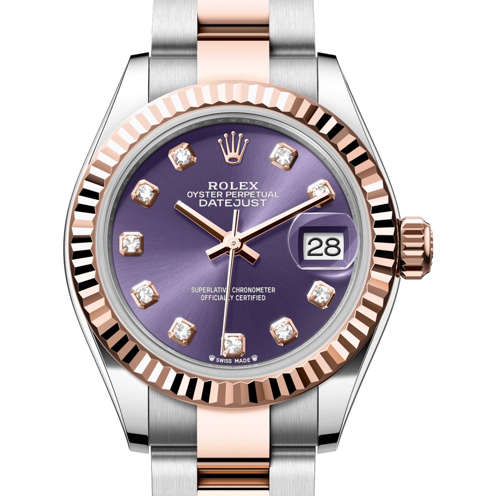 Rolex Lady-Datejust Oyster, 28 mm, Oystersteel and Everose gold Reference 279171