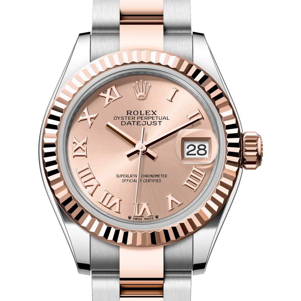 Rolex Lady-Datejust Oyster, 28 mm, Oystersteel and Everose gold Reference 279171