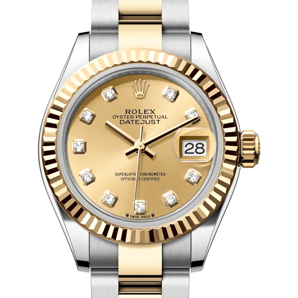 Rolex Lady-Datejust Oyster, 28 mm, Oystersteel and yellow gold Reference 279173