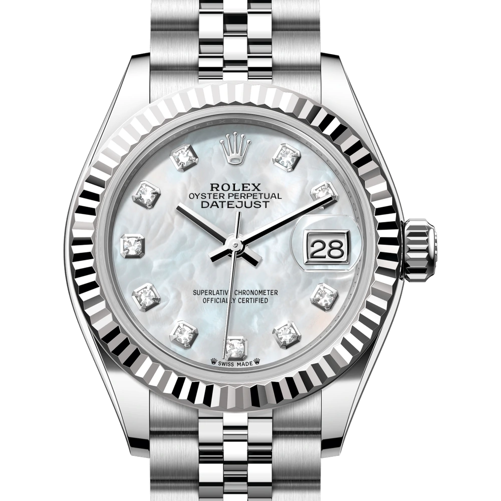 Rolex Lady-Datejust Oyster, 28 mm, Oystersteel and white gold Reference 279174