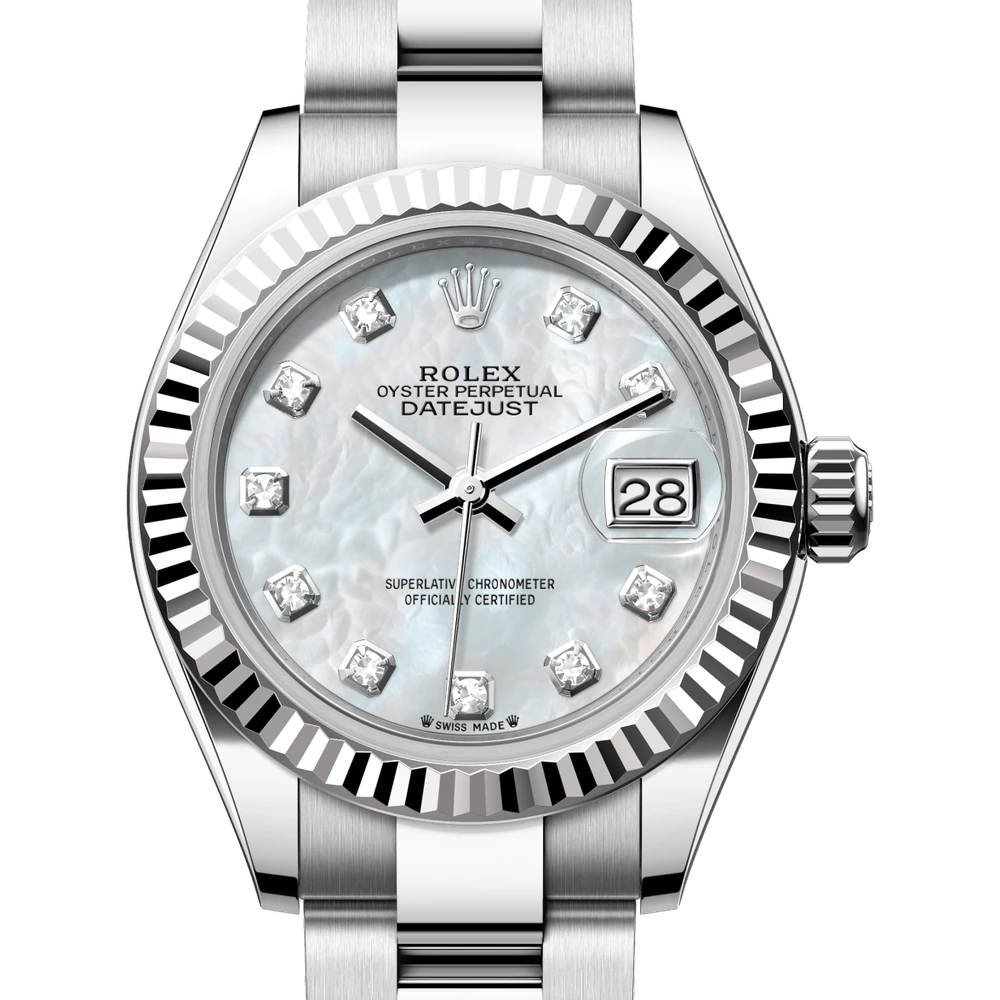 Rolex Lady-Datejust Oyster, 28 mm, Oystersteel and white gold Reference 279174