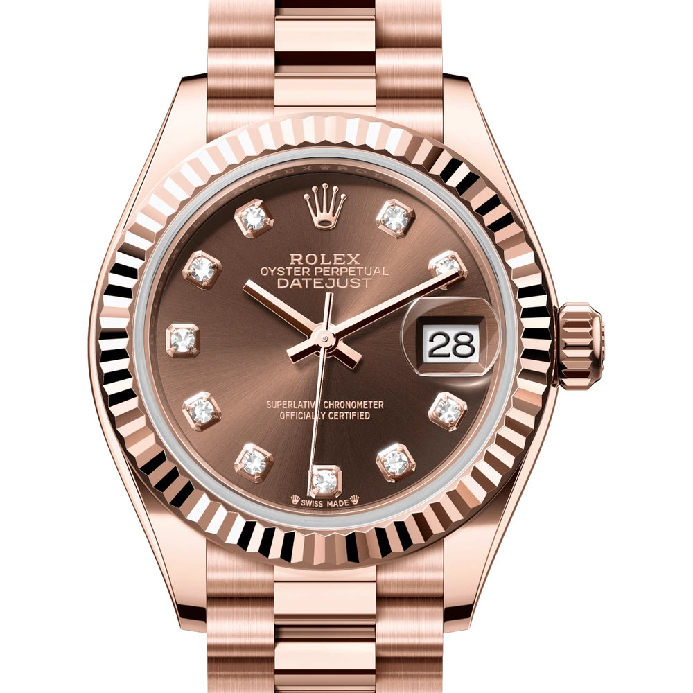 Rolex Lady-Datejust Oyster, 28 mm, Everose gold Reference 279175