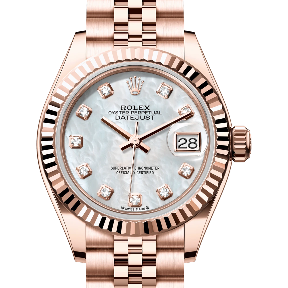 Rolex Lady-Datejust Oyster, 28 mm, Everose gold Reference 279175