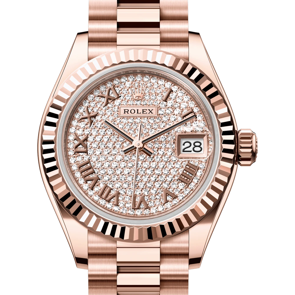 Rolex Lady-Datejust Oyster, 28 mm, Everose gold Reference 279175