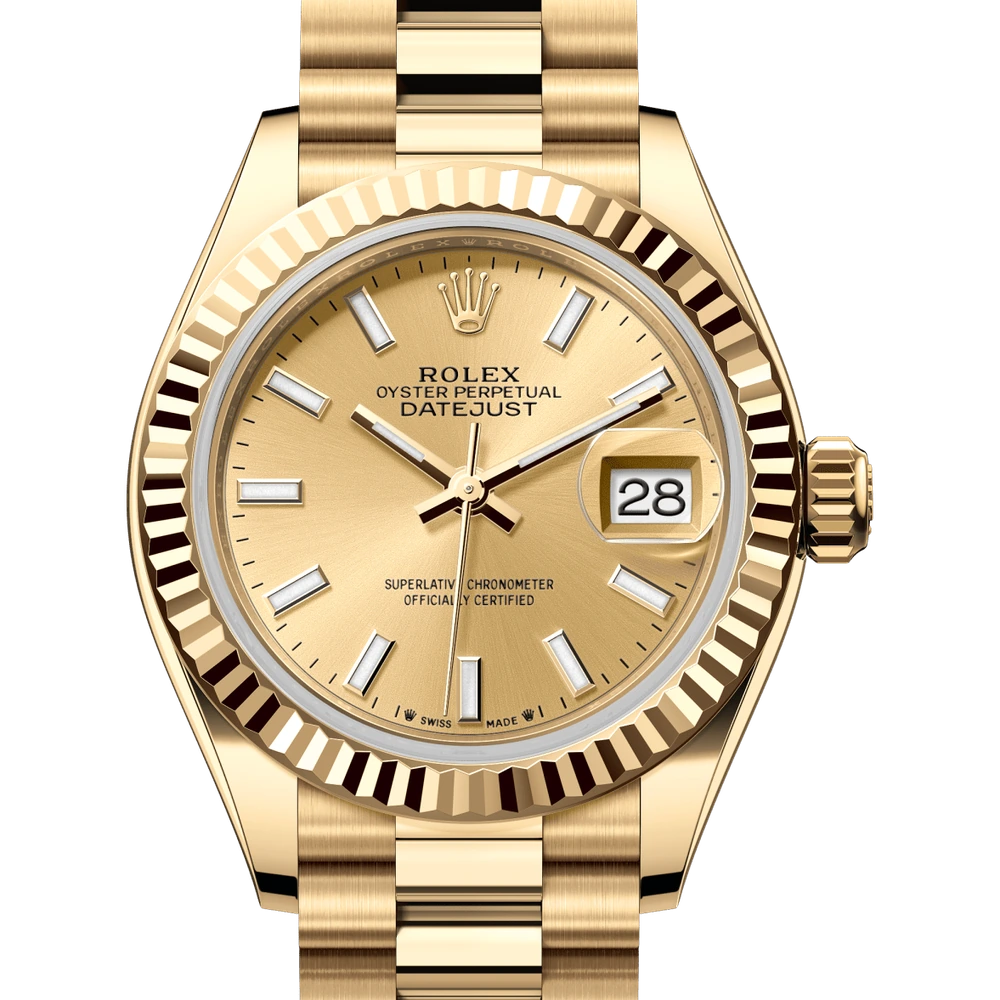 Rolex Lady-Datejust Oyster, 28 mm, yellow gold Reference 279178