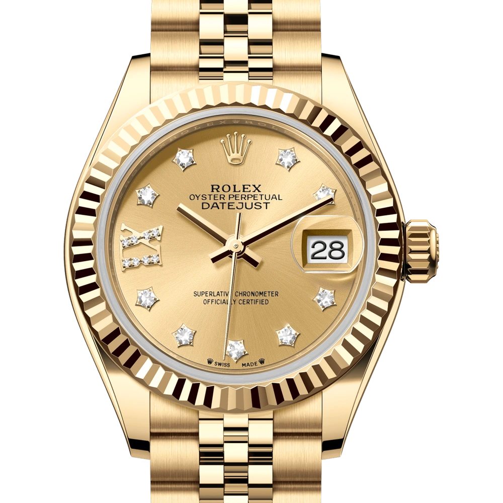 Rolex Lady-Datejust Oyster, 28 mm, yellow gold Reference 279178
