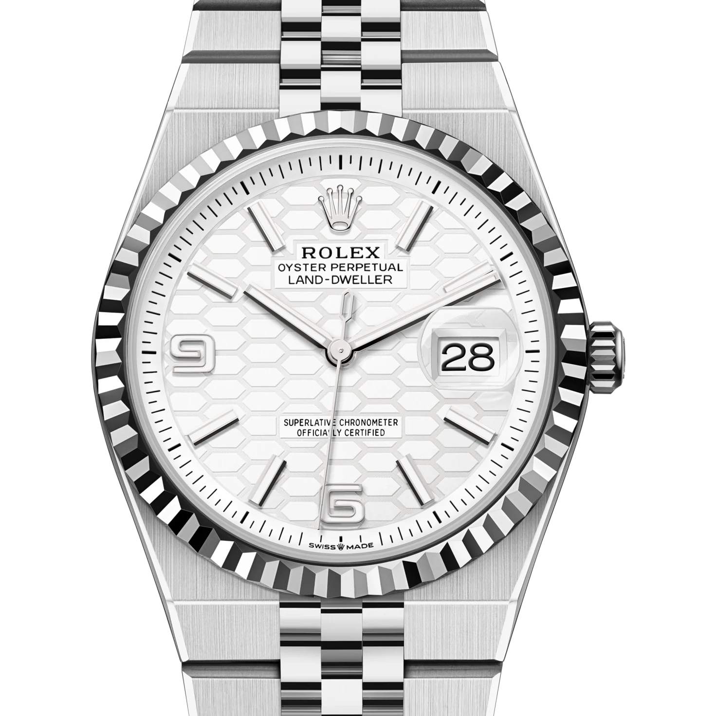 Rolex Land-Dweller 36 Oyster, 36 mm, Oystersteel and white gold Reference 127234