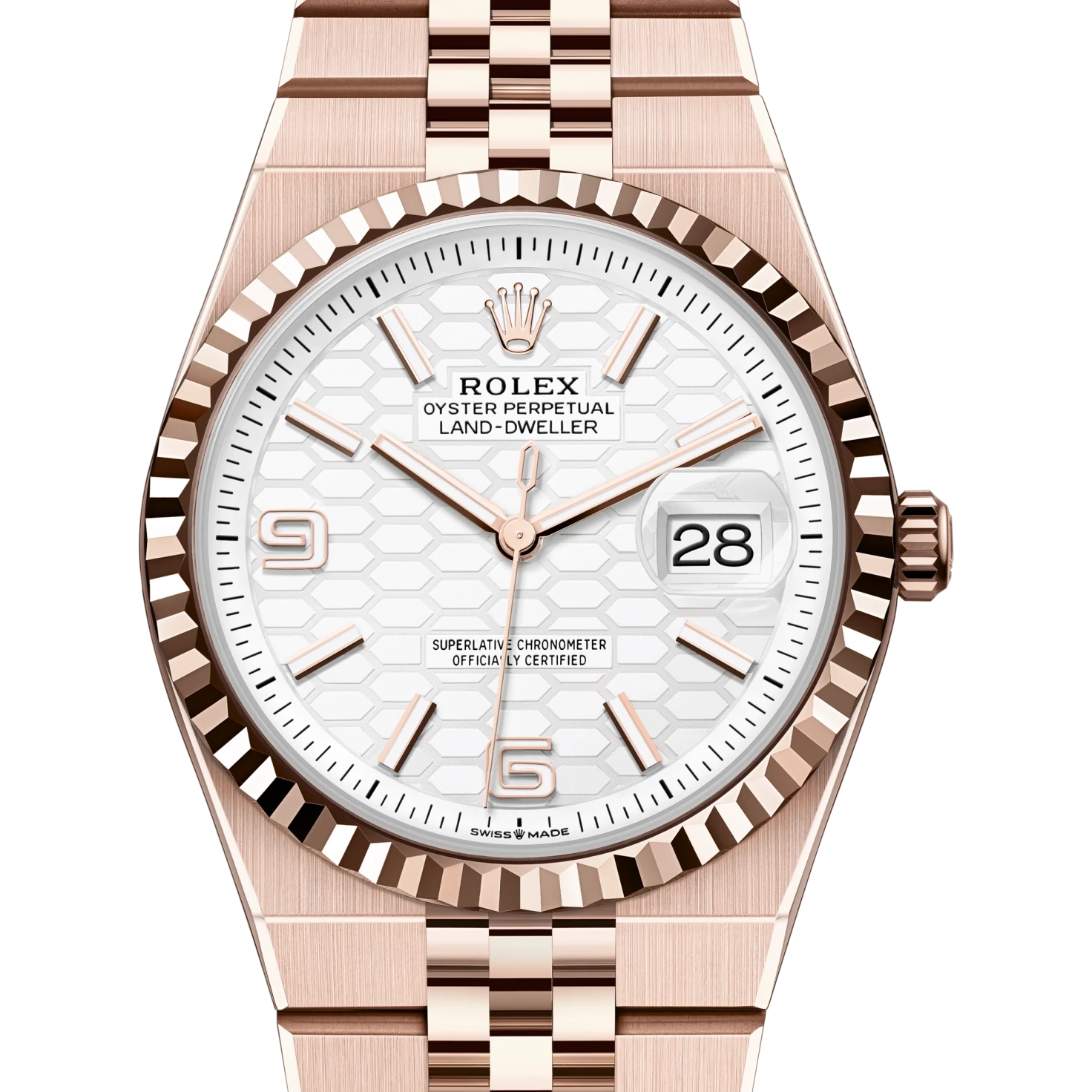Rolex Land-Dweller 36 Oyster, 36 mm, Everose gold Reference 127235