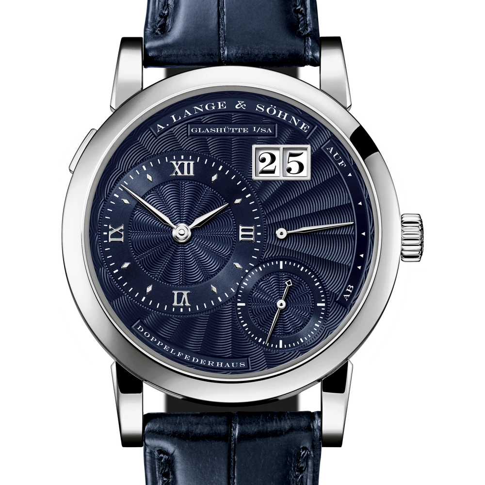 A. Lange & Söhne White Gold, Blue/rhodié Dial