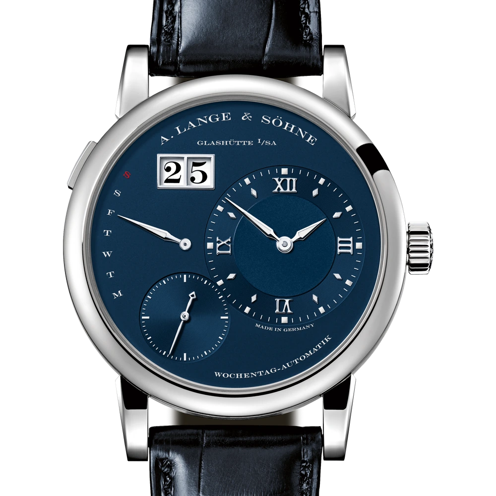 A. Lange & Söhne White Gold, Blue/rhodié Dial