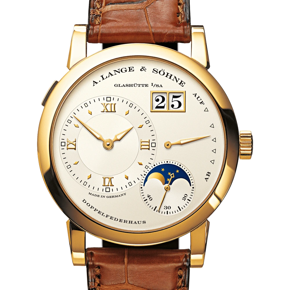 A. Lange & Söhne Yellow Gold, Ivory argenté Dial
