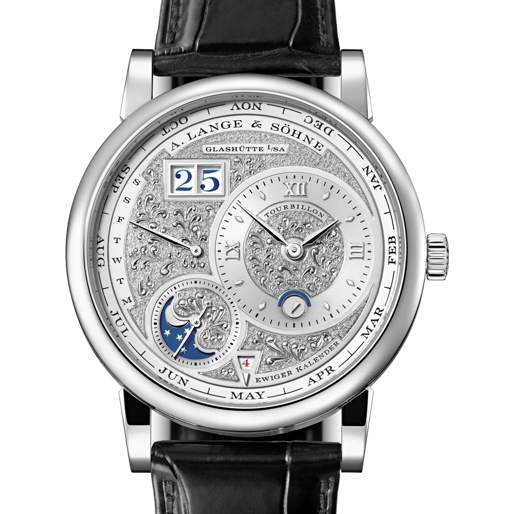 A. Lange & Söhne Platinum, Rhodié Dial