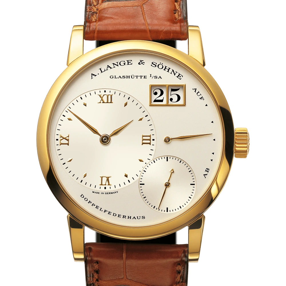 A. Lange & Söhne Yellow Gold, Ivory argenté Dial