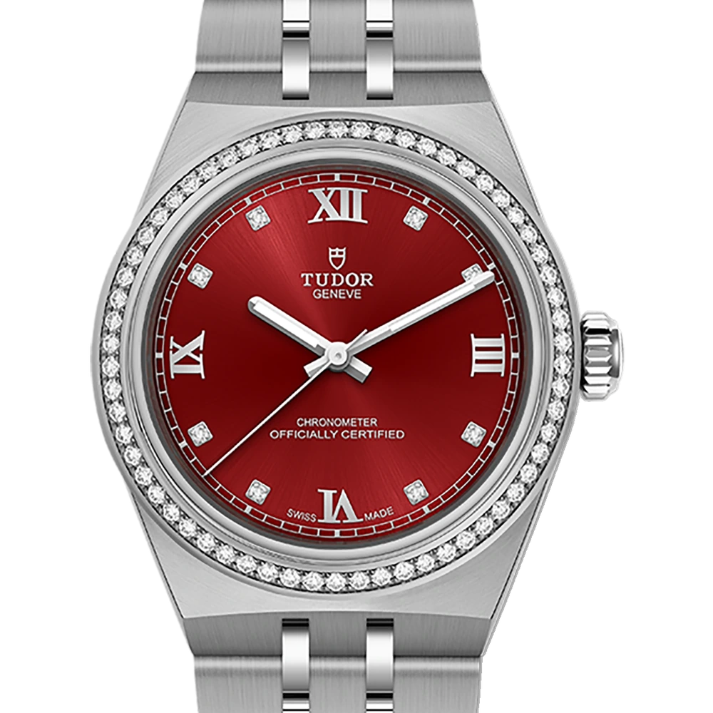 Tudor TUDOR Royal, 30mm steel case, burgundy dial