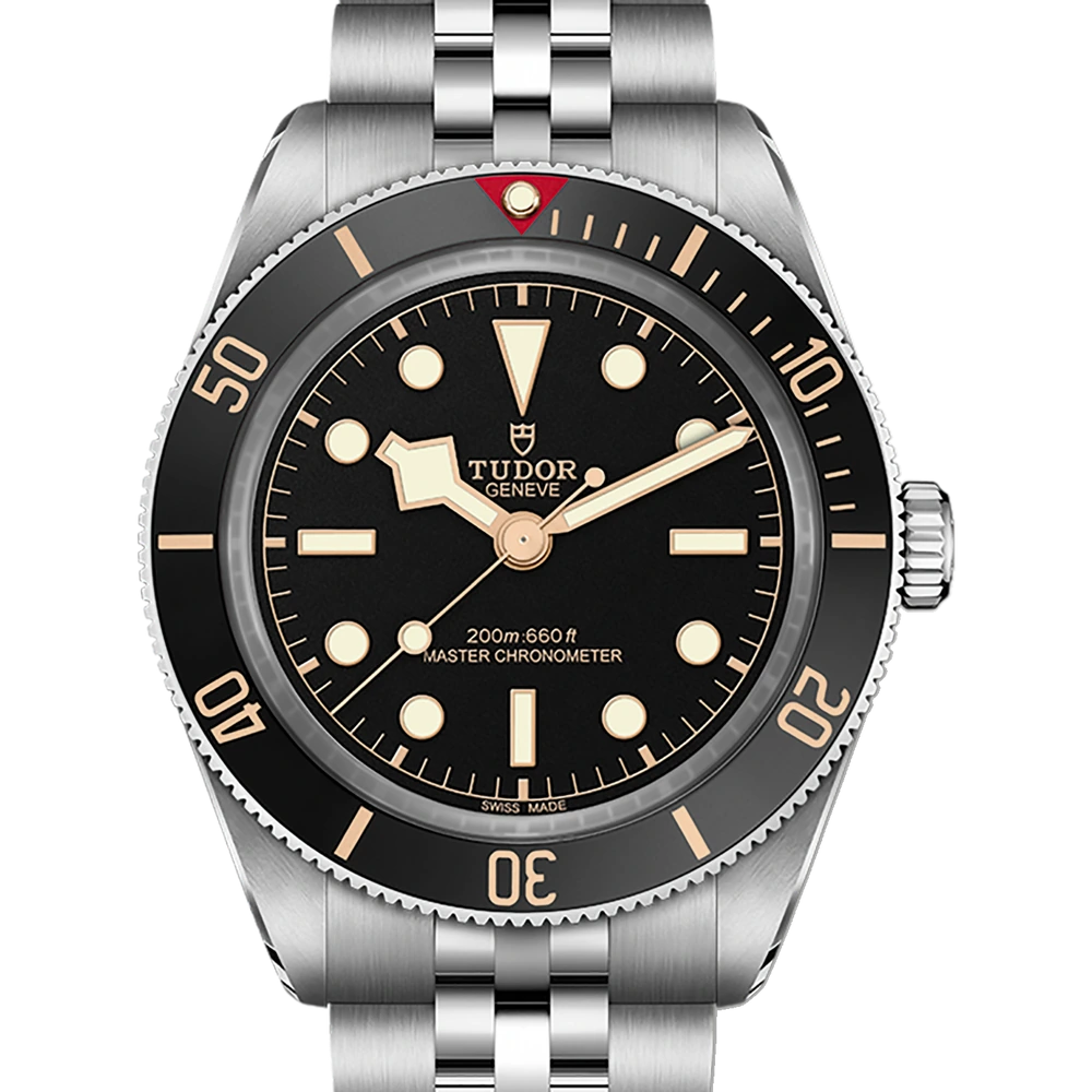 Tudor Black Bay 58, 39mm steel case, steel bracelet, matt black dial