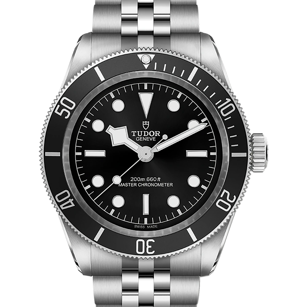 Tudor Black Bay, 41mm steel case, steel bracelet, black dial