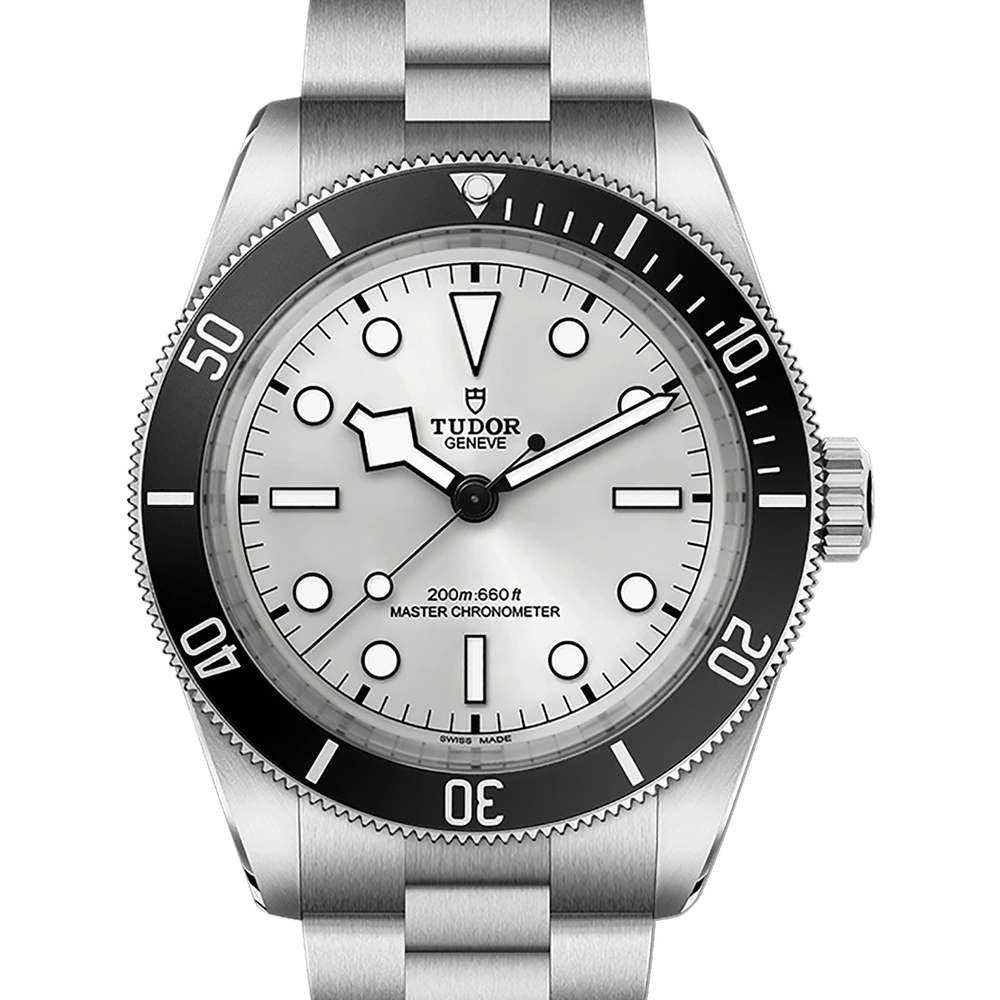 Tudor Black Bay 68, 43mm steel case, silver dial
