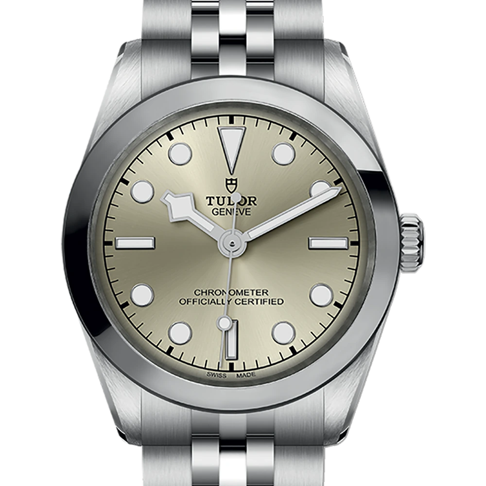 Tudor Black Bay One 31, 31mm steel case, steel bracelet, light champagne-colour dial