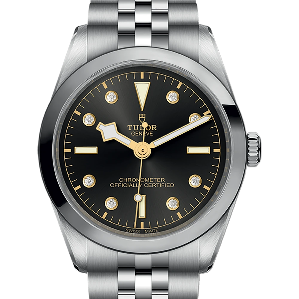 Tudor Black Bay One 36, 36mm steel case, steel bracelet, anthracite with 8 diamonds dial