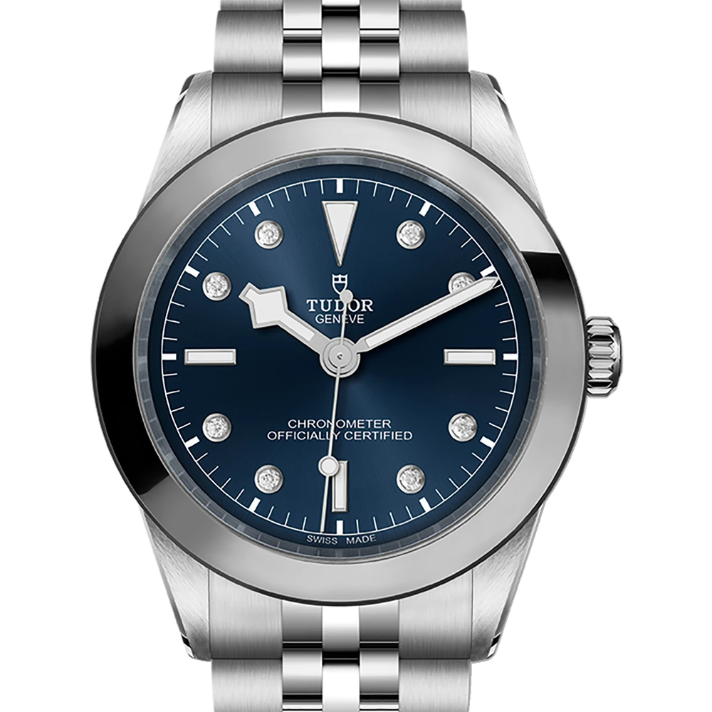 Tudor Black Bay One 39, 39mm steel case, steel bracelet, blue with 8 diamonds dial