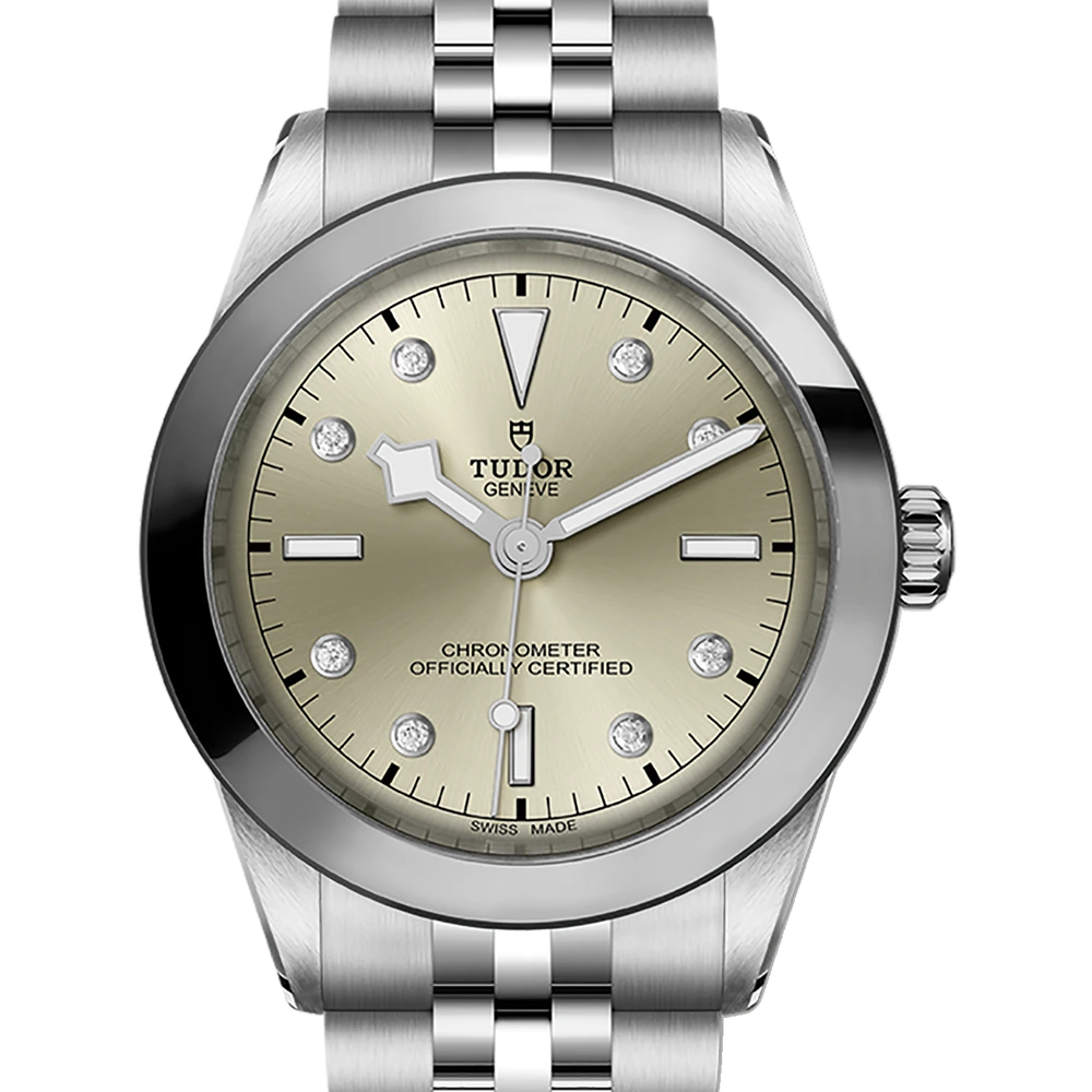 Tudor Black Bay One 39, 39mm steel case, steel bracelet, light Champagne-colour with 8 diamonds dial
