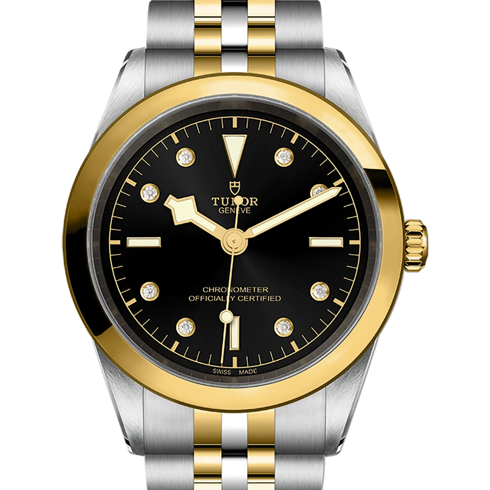 Tudor Black Bay One 41 S&G, 41mm steel case, diamond-set dial