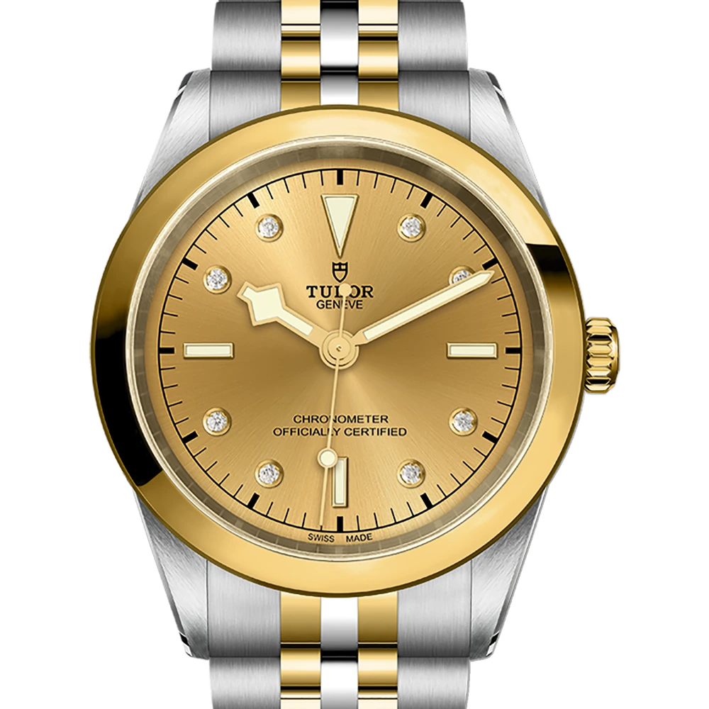 Tudor Black Bay One 41 S&G, 41mm steel case, diamond-set dial