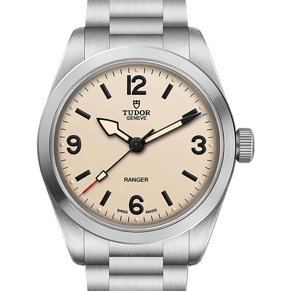 Tudor Ranger, 36mm steel case, beige domed dial