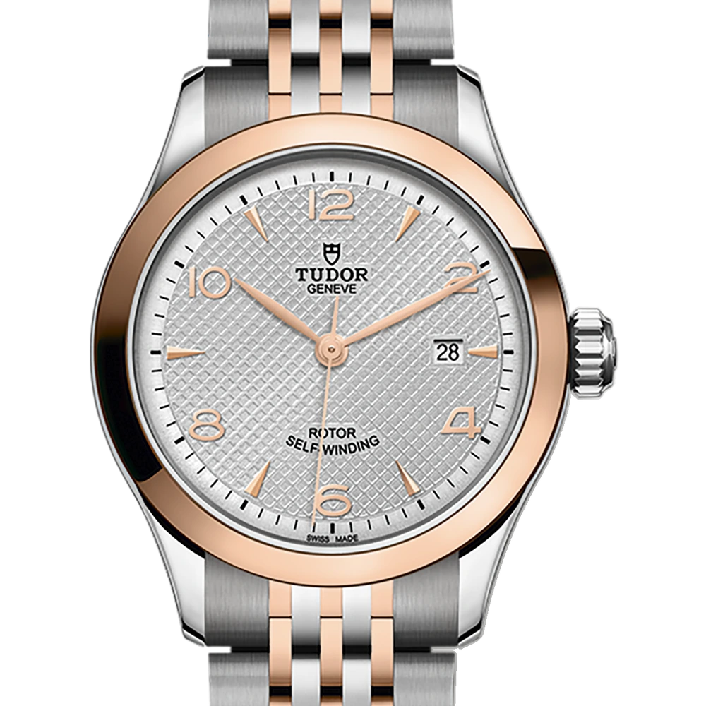 Tudor TUDOR 1926, 28mm steel case, steel and rose gold bracelet, silver dial