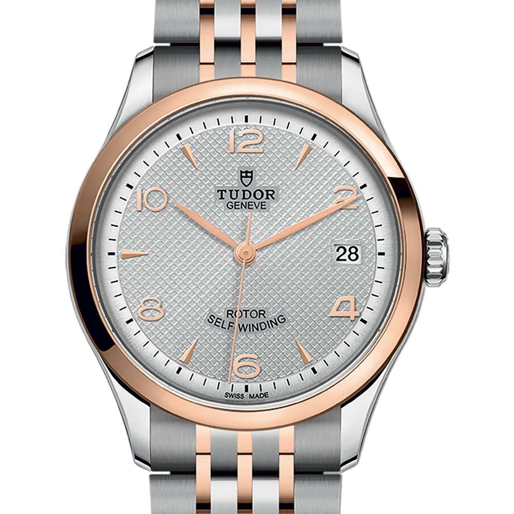 Tudor TUDOR 1926, 36mm steel case, steel and rose gold bracelet, silver dial