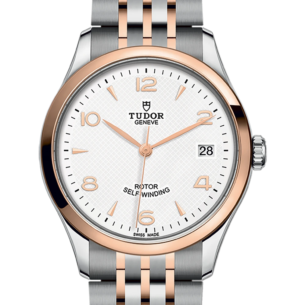 Tudor TUDOR 1926, 36mm steel case, steel and rose gold bracelet, white dial