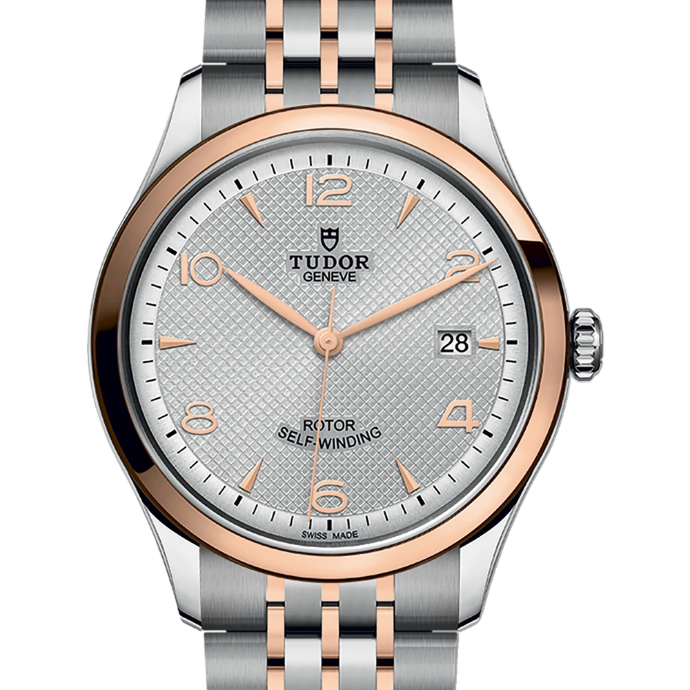 Tudor TUDOR 1926, 39mm steel case, steel and rose gold bracelet, silver dial