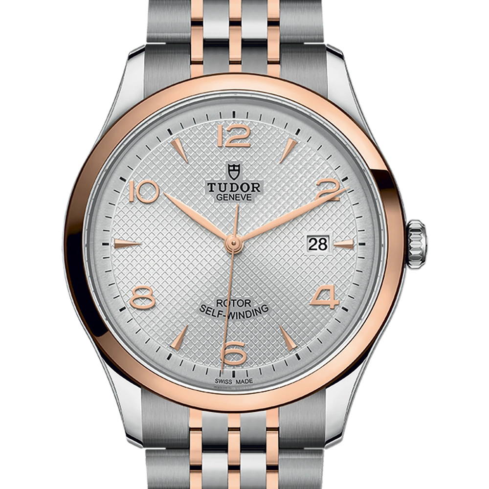 Tudor TUDOR 1926, 41mm steel case, steel and rose gold bracelet, silver dial