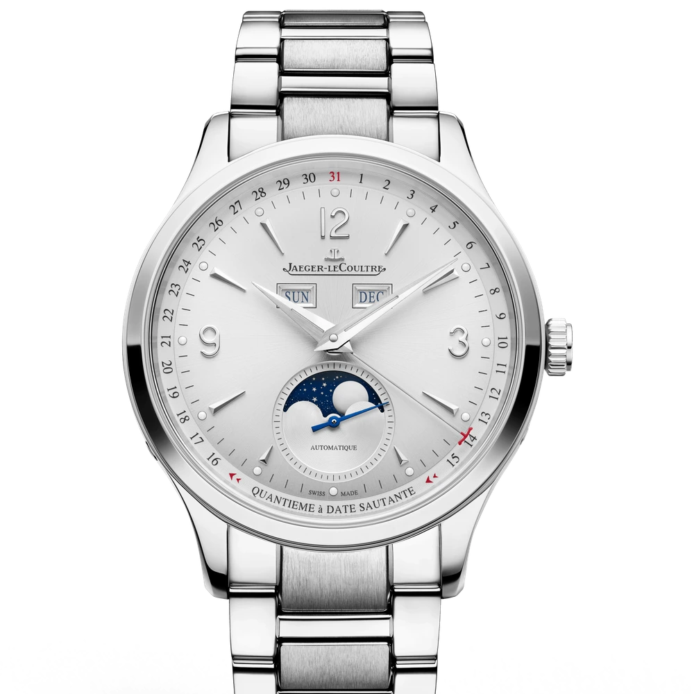 Jaeger-LeCoultre Calendar, Stainless steel, Silvered grey