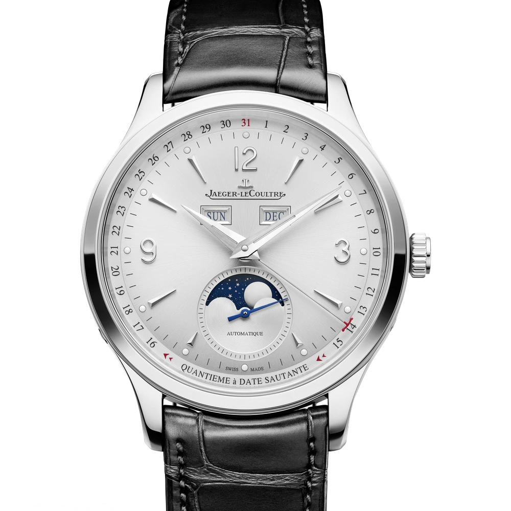 Jaeger-LeCoultre Calendar, Stainless steel, Silvered grey