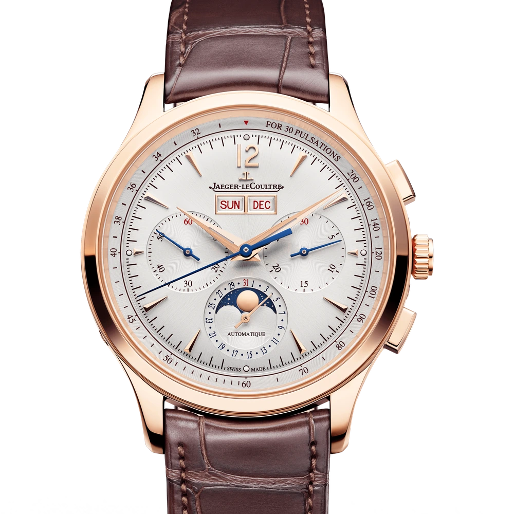 Jaeger-LeCoultre Chronograph Calendar, Pink gold, Silvered grey