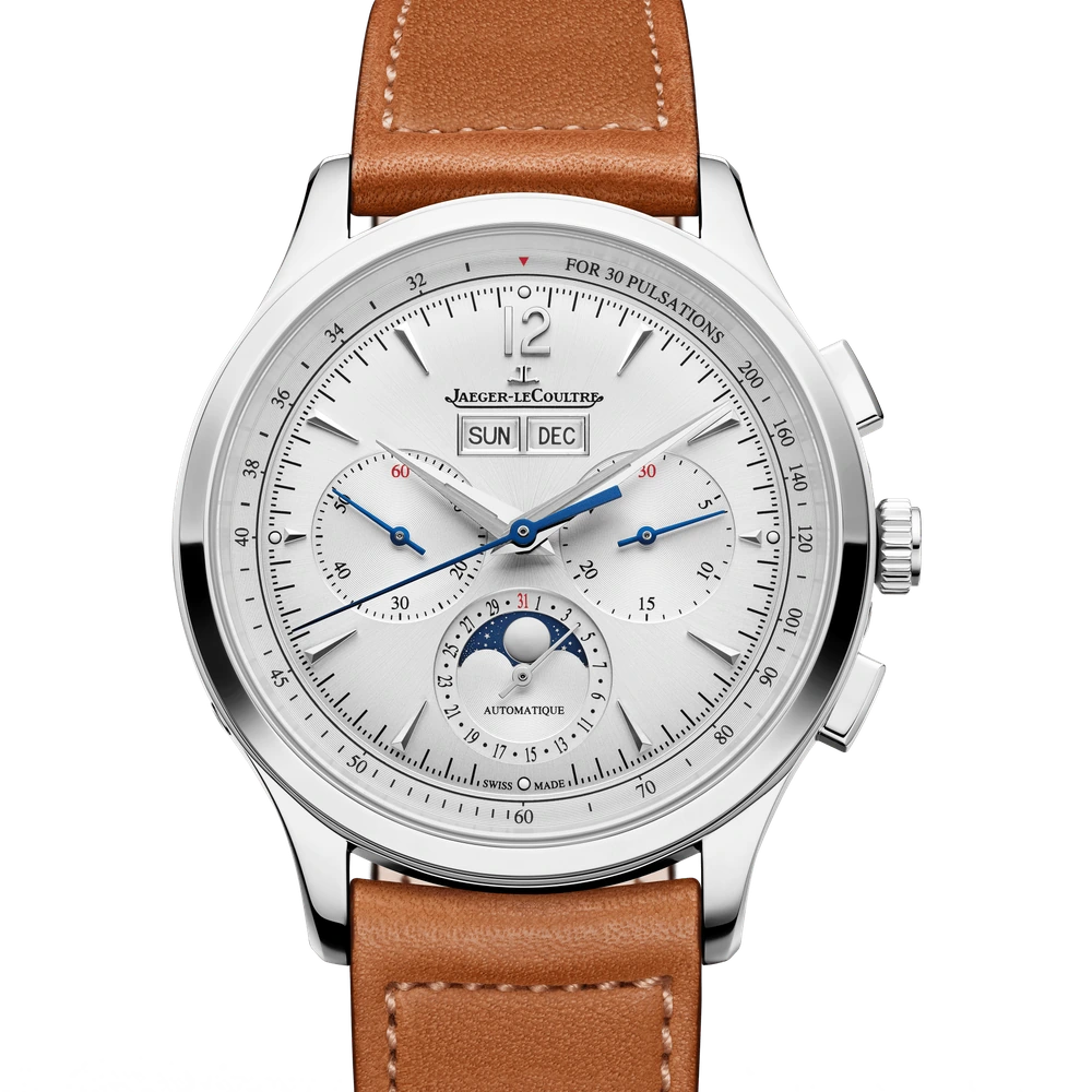 Jaeger-LeCoultre Chronograph Calendar, Stainless steel, Silvered grey