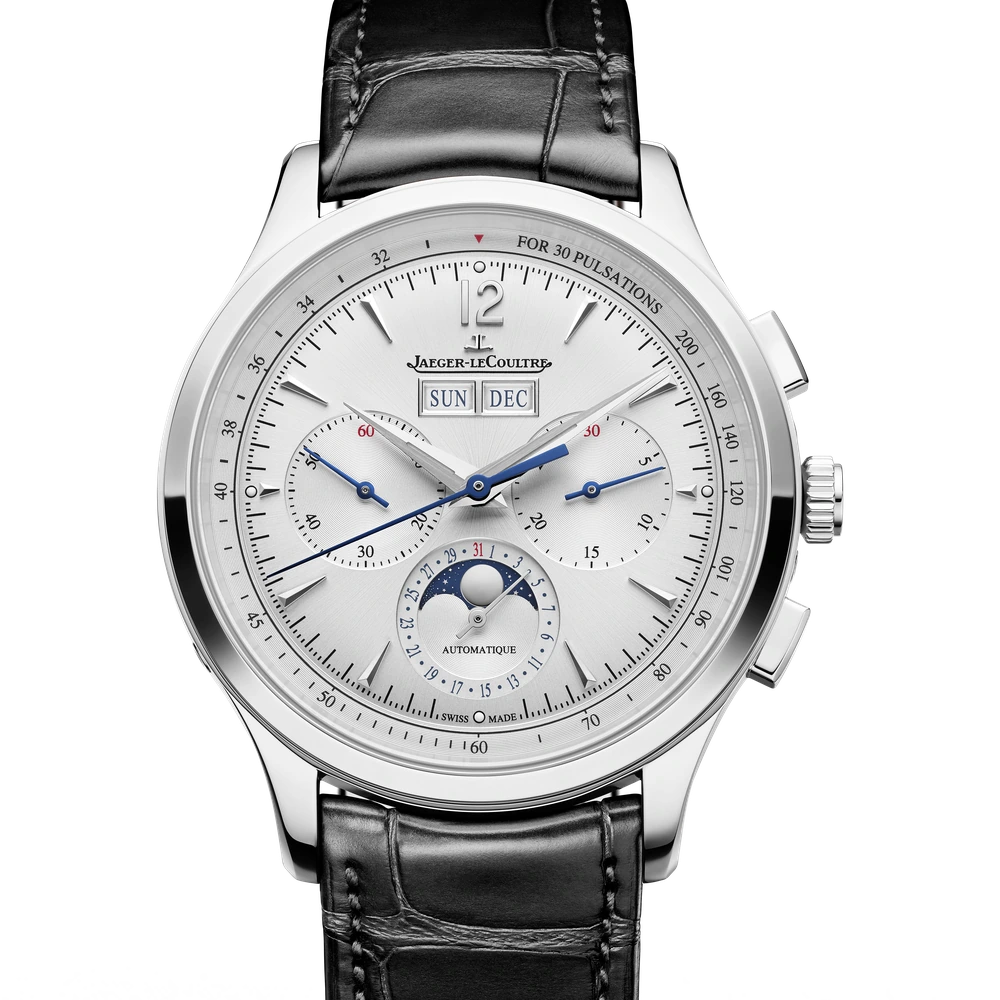 Jaeger-LeCoultre Chronograph Calendar, Stainless steel, Silvered grey
