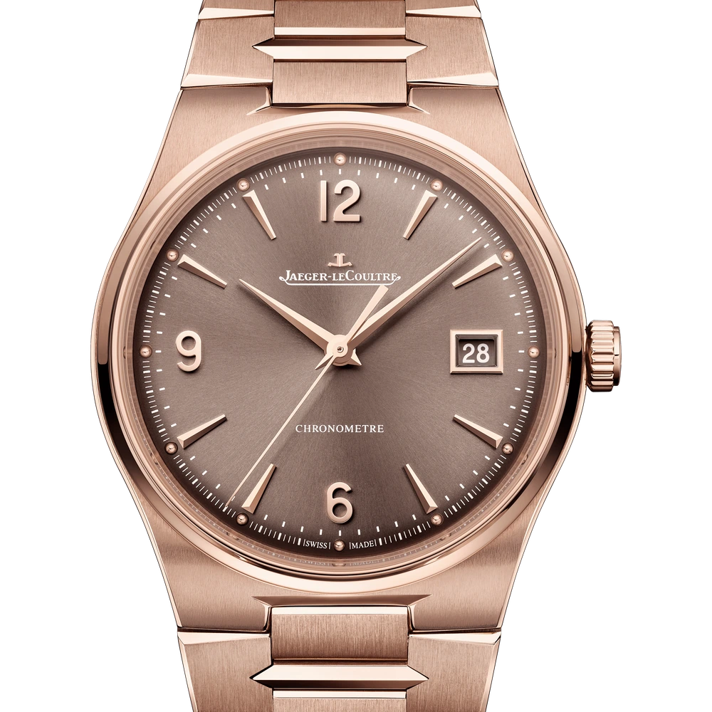 Jaeger-LeCoultre Chronometre Date, Pink gold, Toffee brown