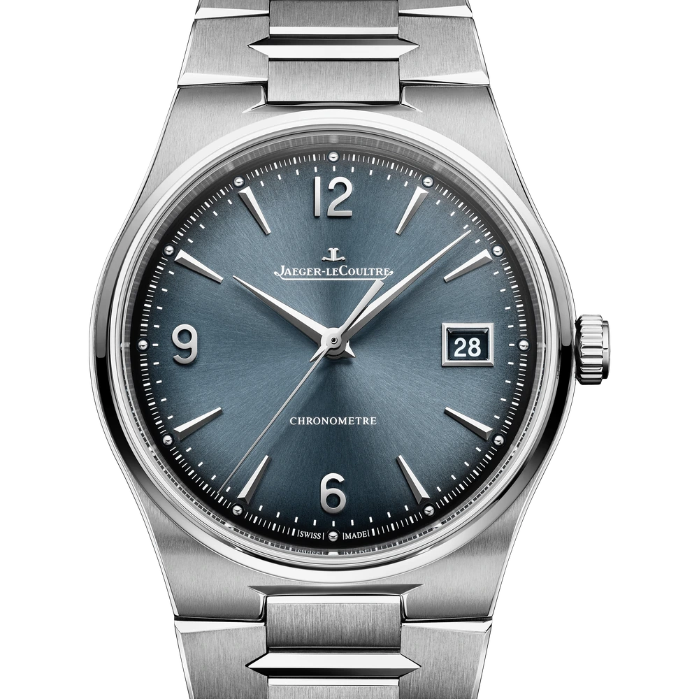 Jaeger-LeCoultre Chronometre Date, Stainless steel, Blue