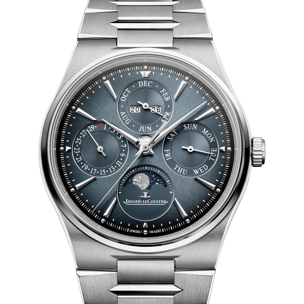 Jaeger-LeCoultre Chronometre Perpetual Calendar, Stainless steel, Blue